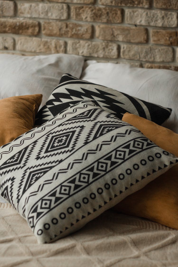 Pillows On The Bed