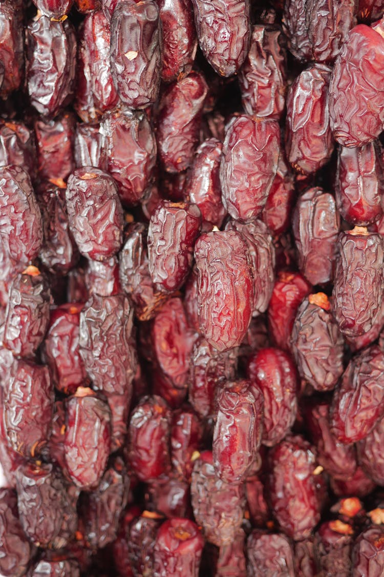 Full Frame Of Drying Red Dates