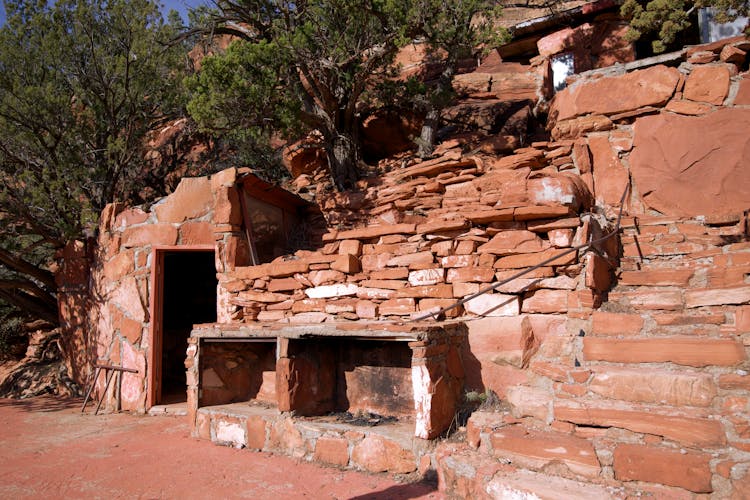 A House Built On Rocks In Sedona Arizona