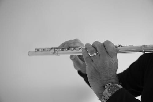 Person Playing the Flute