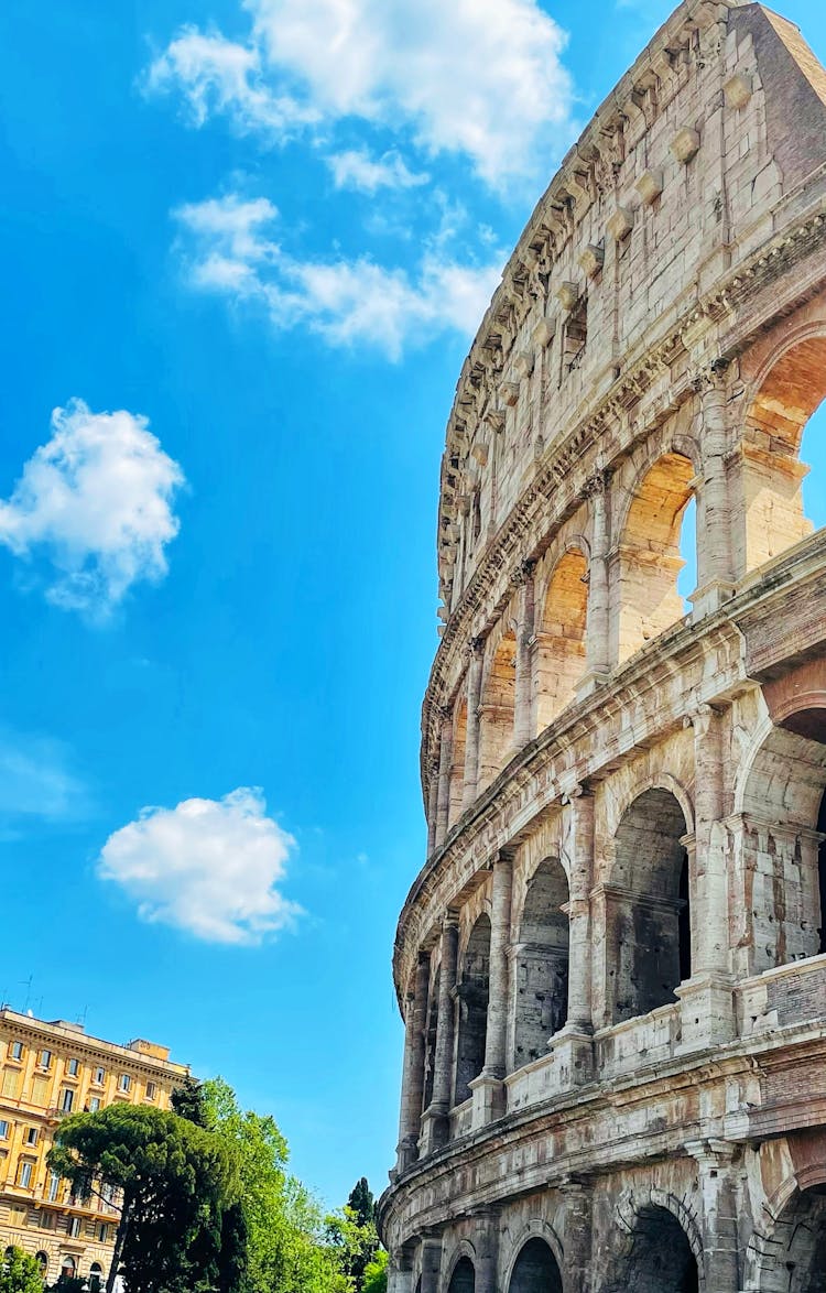 Exterior Of The Colosseum In Rome, Italy 