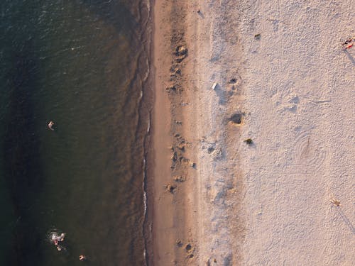 Drone Shot of a Beach