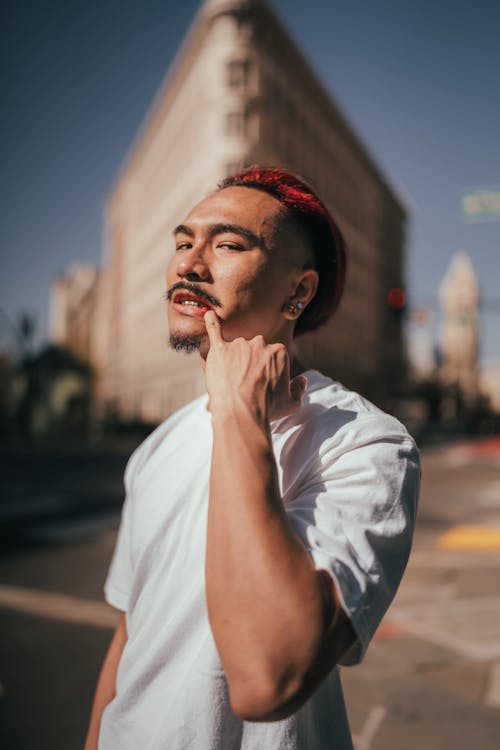 Urban Portrait of Man in T-shirt