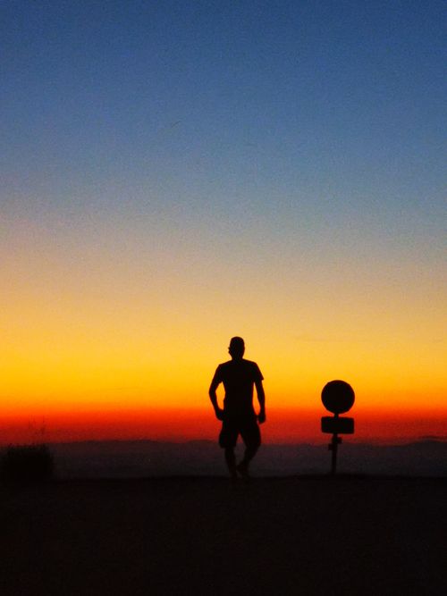 Free like a desert sunset Stock Photo