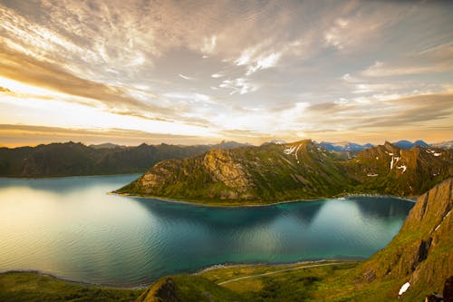 Darmowe zdjęcie z galerii z chmury, fiord, góry