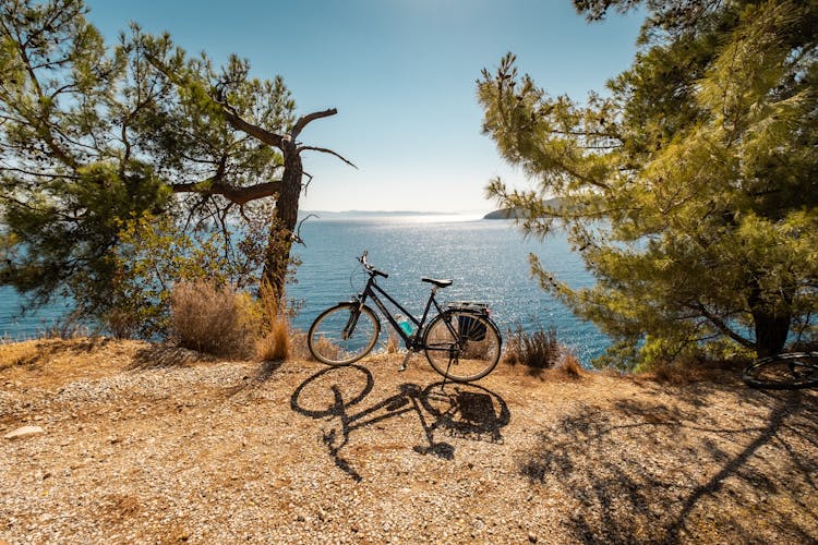 Bicycle On Top Of The Plain