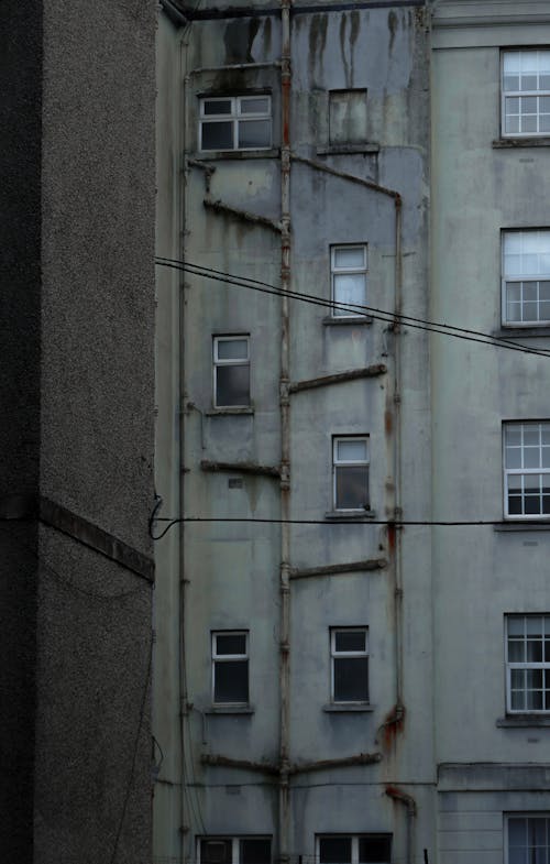 Concrete Building with Glass Windows