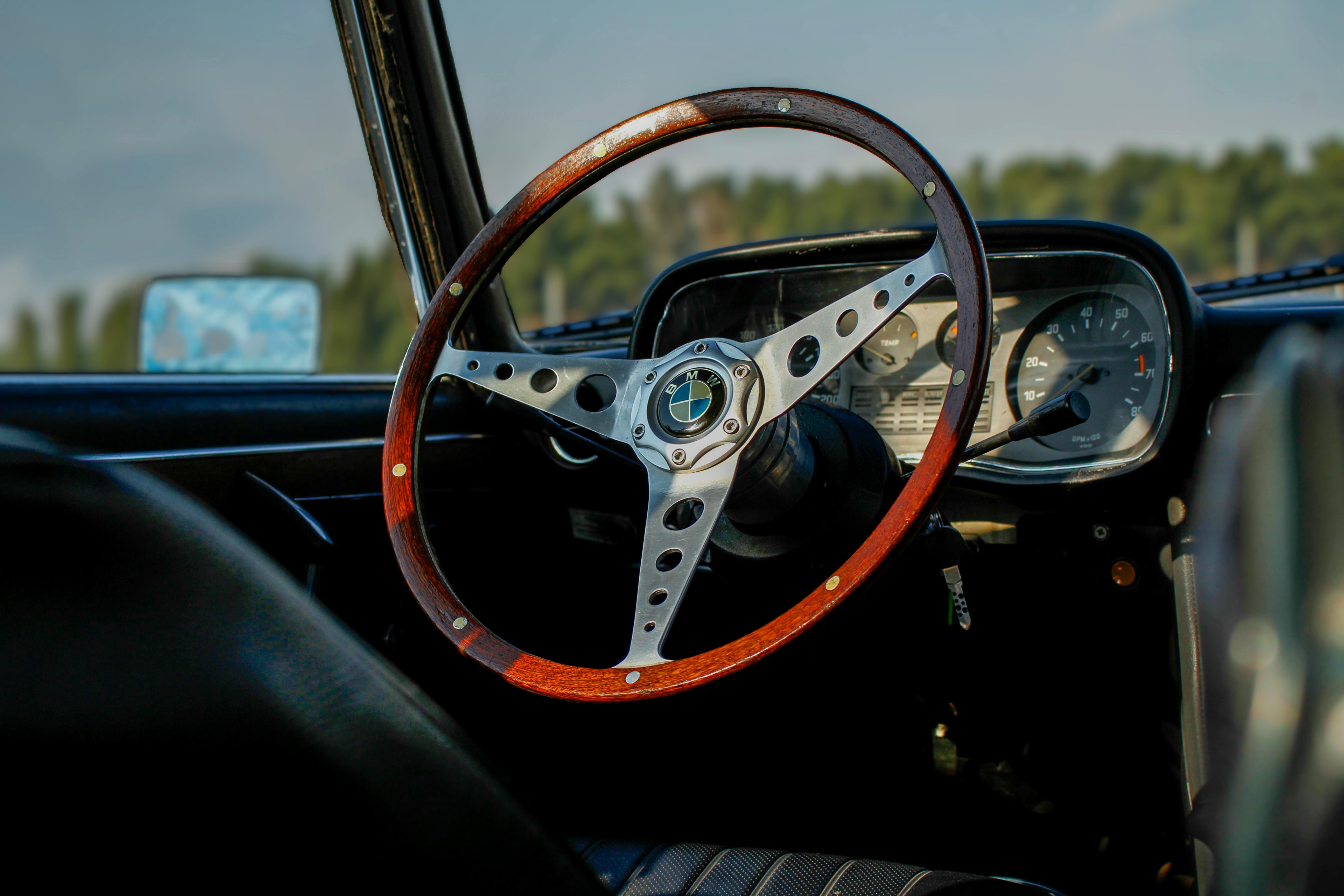 A Vintage Steering Wheel · Free Stock Photo