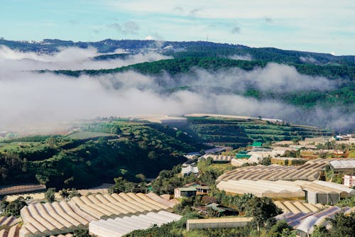 Aerial View of City Buildings