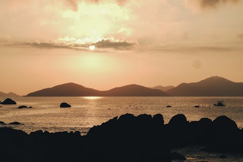 Free stock photo of beach, cloud, dawn