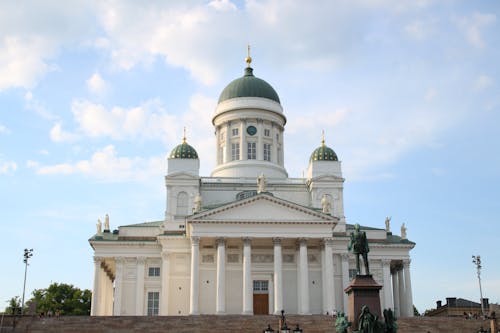 Foto stok gratis eksterior bangunan, fasad, helsinki