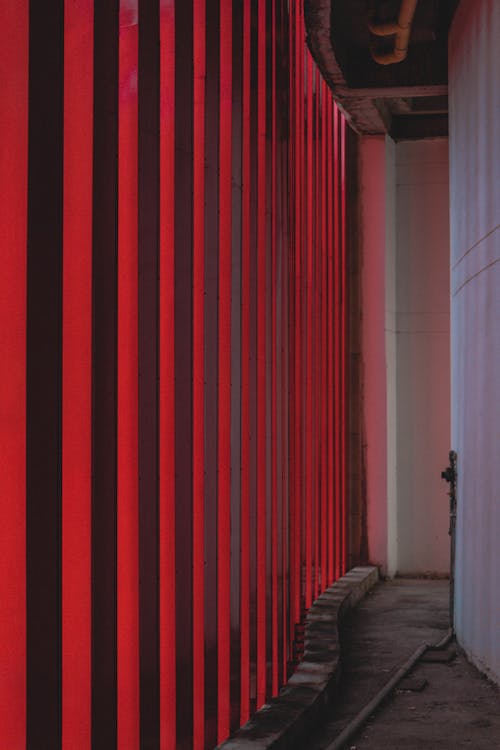 Red Walls Indoors Building · Free Stock Photo