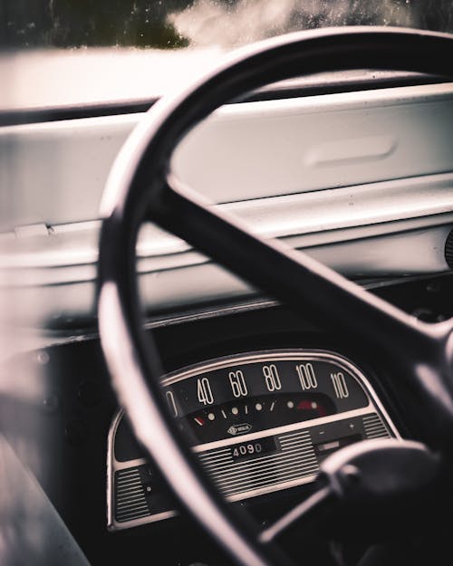 Close-Up Photo of Car Interior