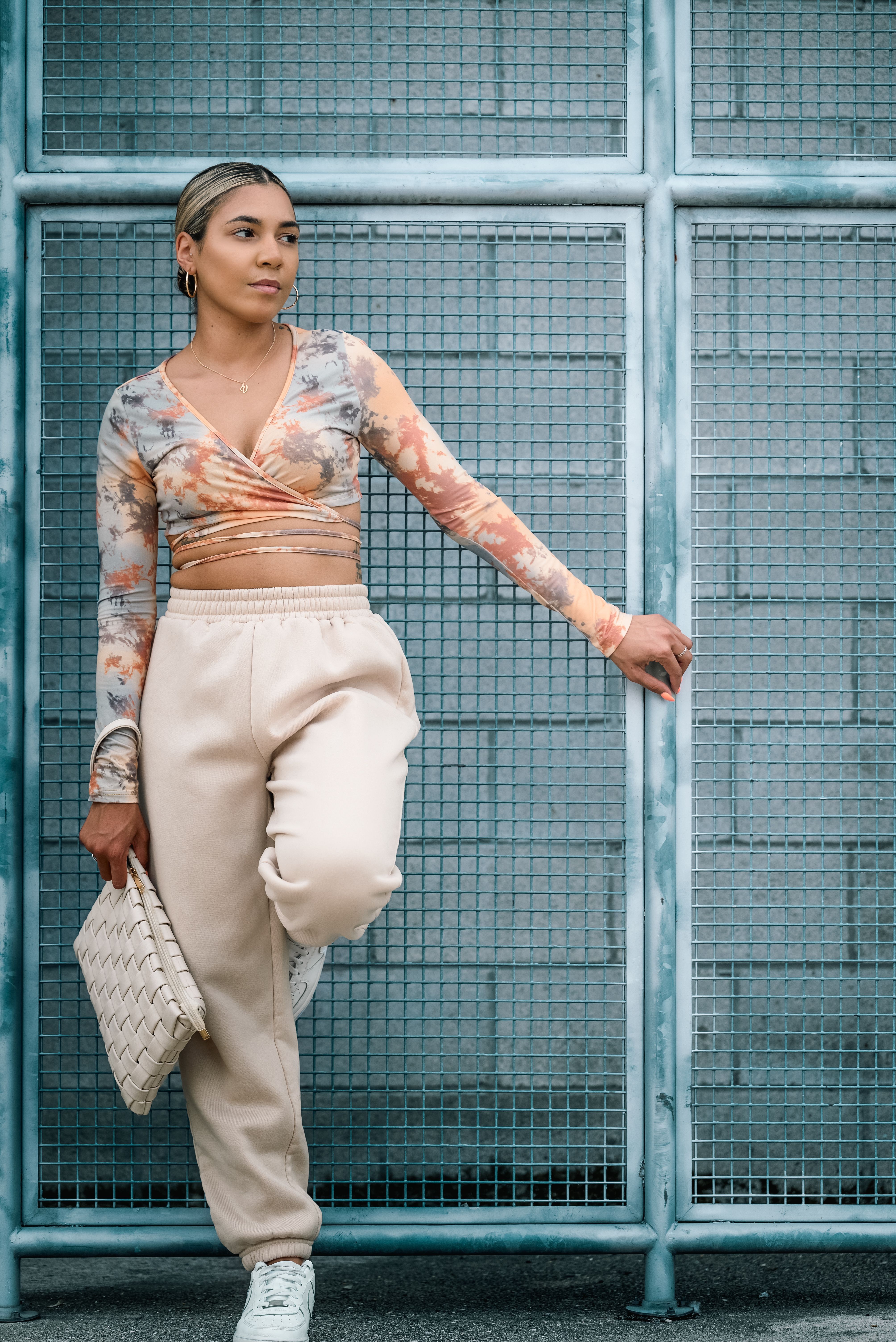 Cropped Bege Estampado