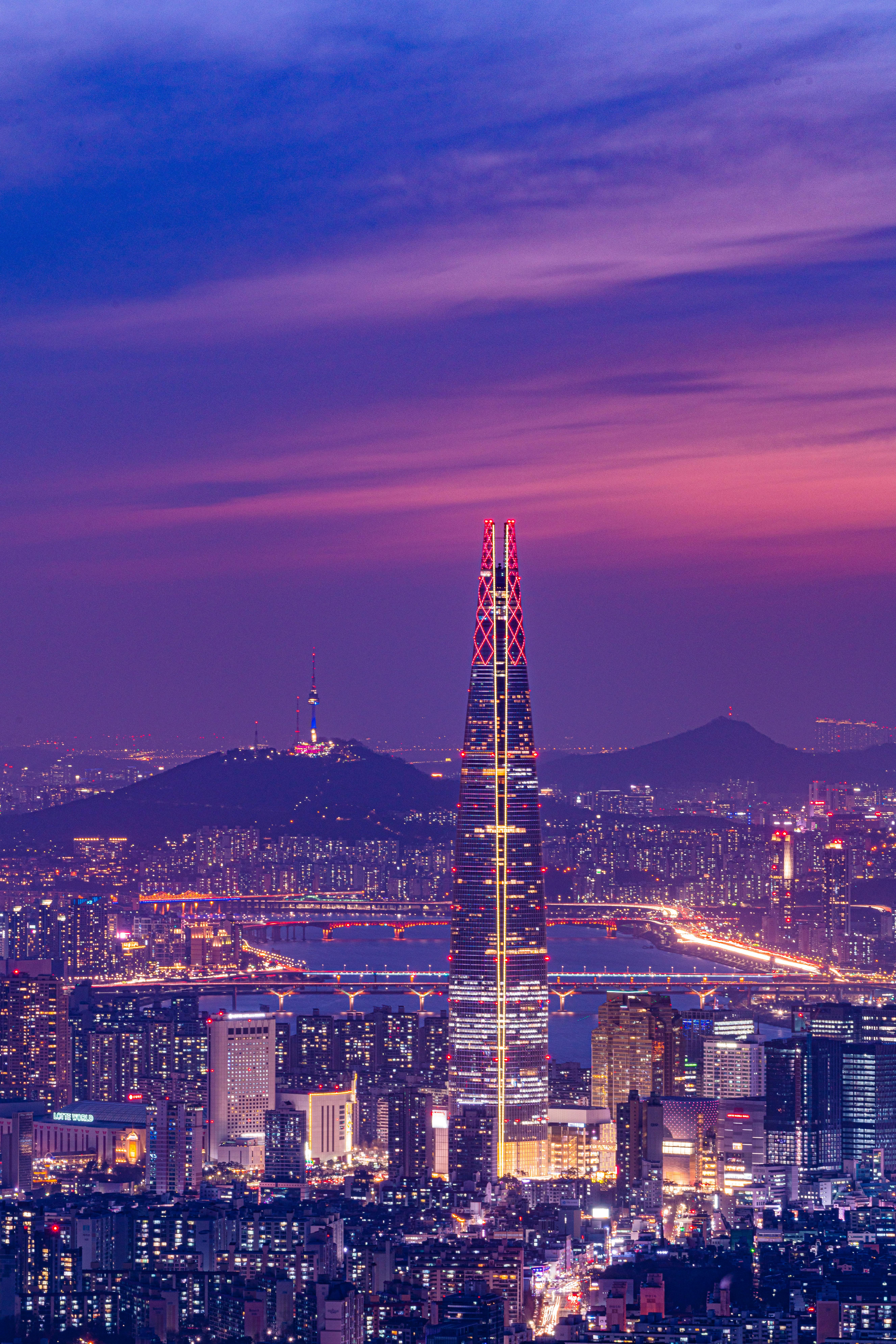 Seoul, modern buildings, skyscrapers, night, South Korea, Asia, HD wallpaper  | Peakpx