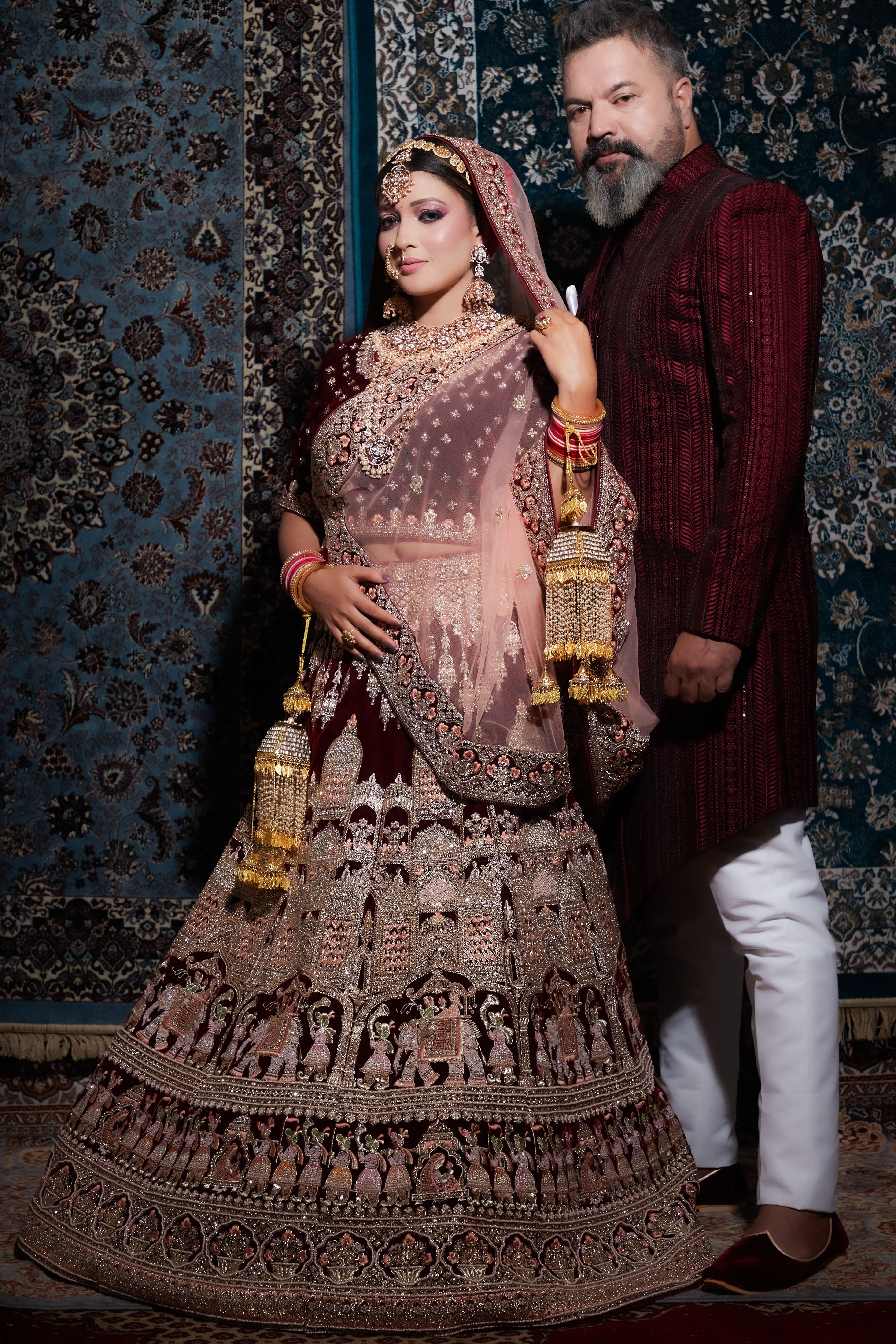 Maroon Color Wedding Couple Photos, Download The BEST Free Maroon Color ...