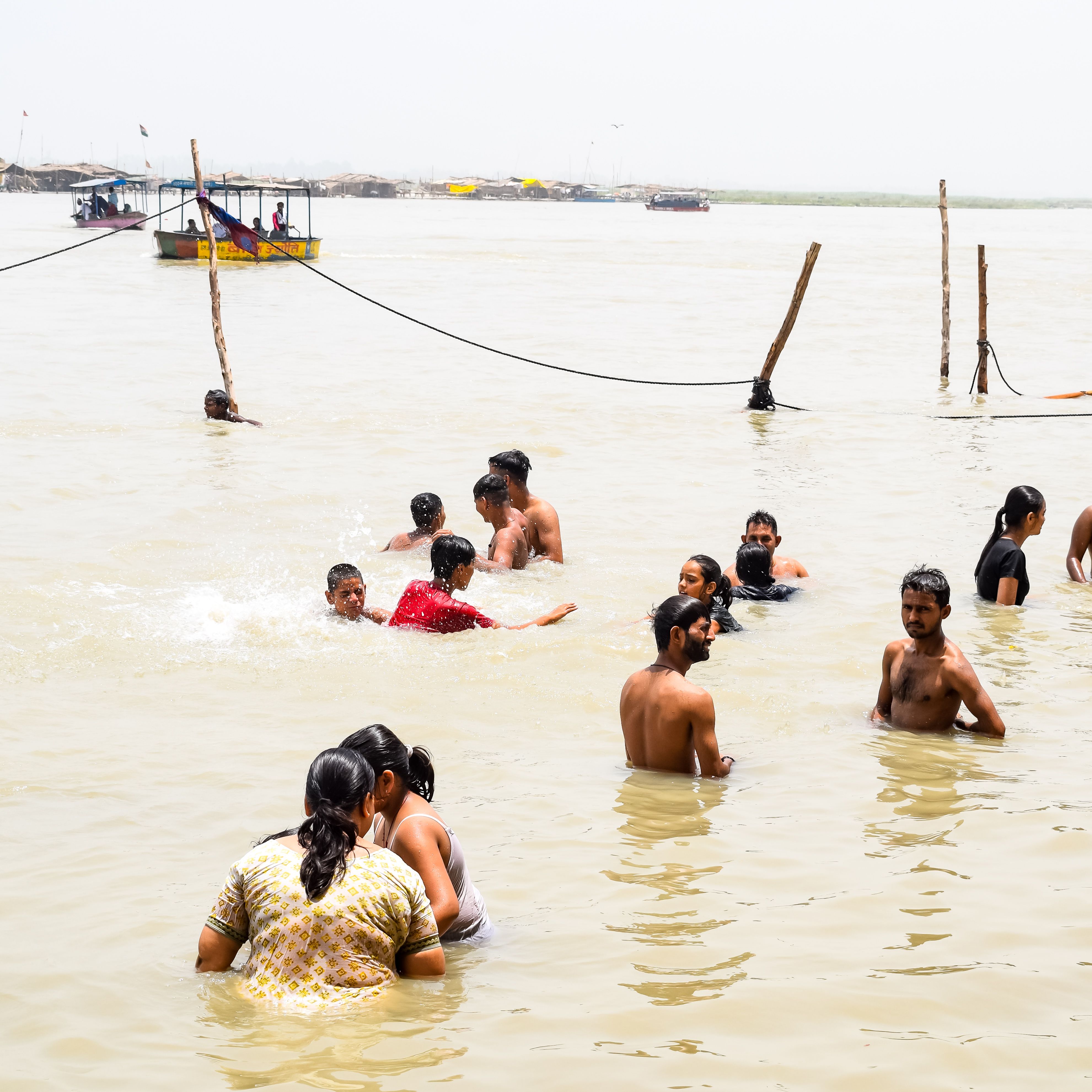 People Bathing in River · Free Stock Photo