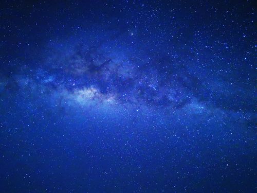 Free Breathtaking capture of the Milky Way galaxy illuminating the night sky. Stock Photo