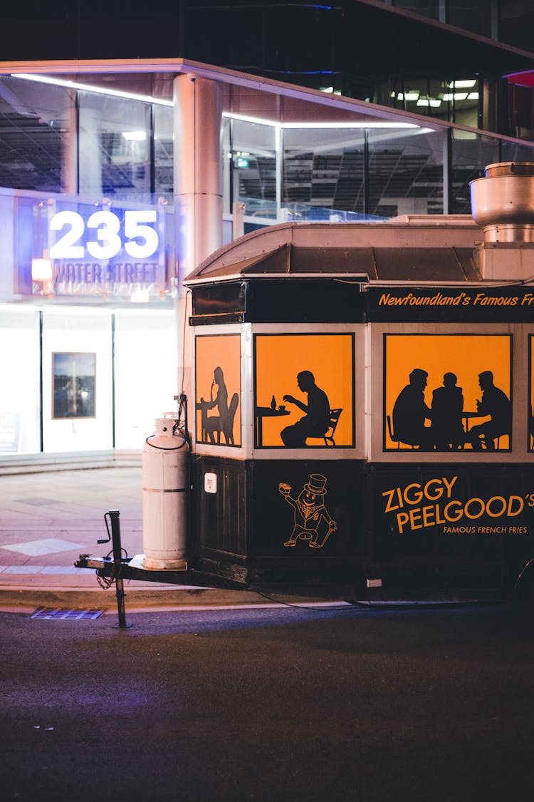 Food Kiosk Outside A Building