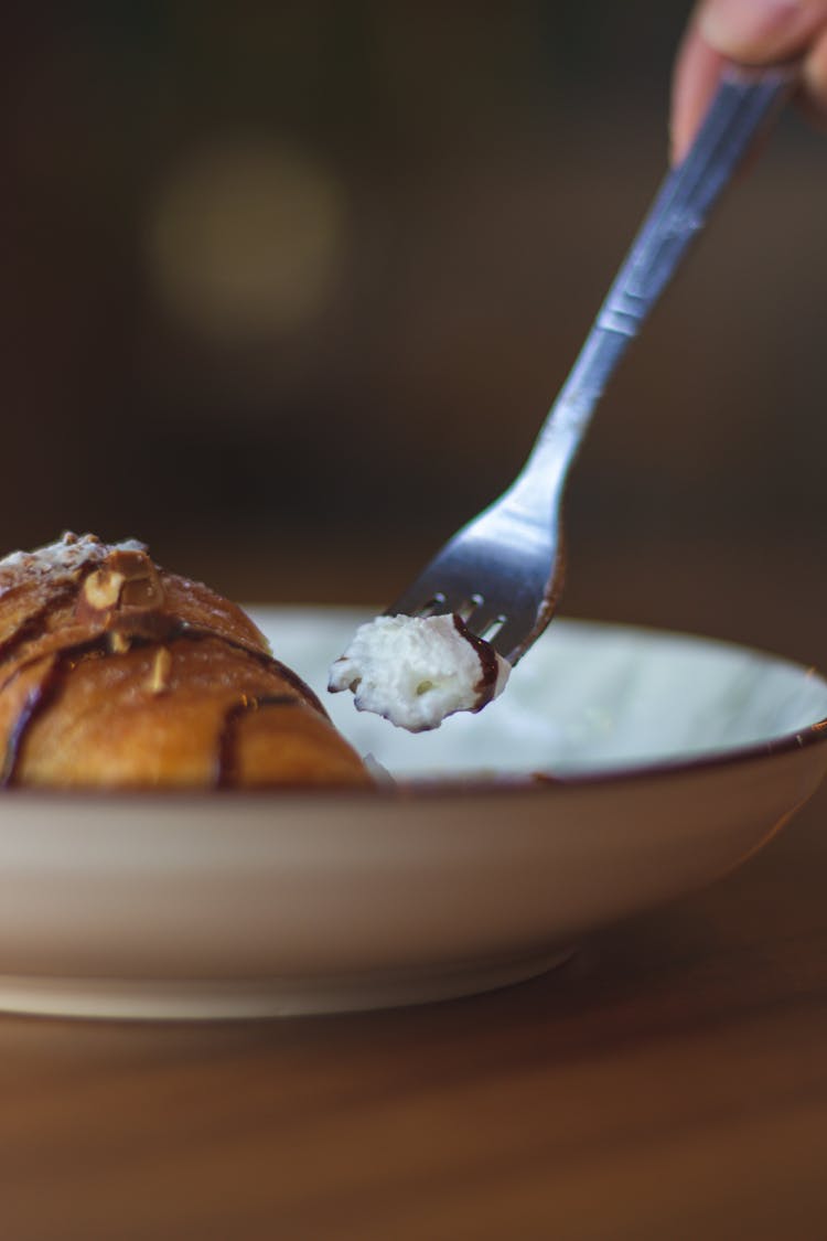 Croissant On A Plate