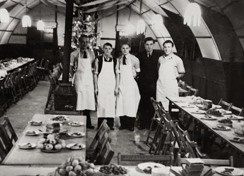 Wll Army Photo Of Soldiers In Dining Hall