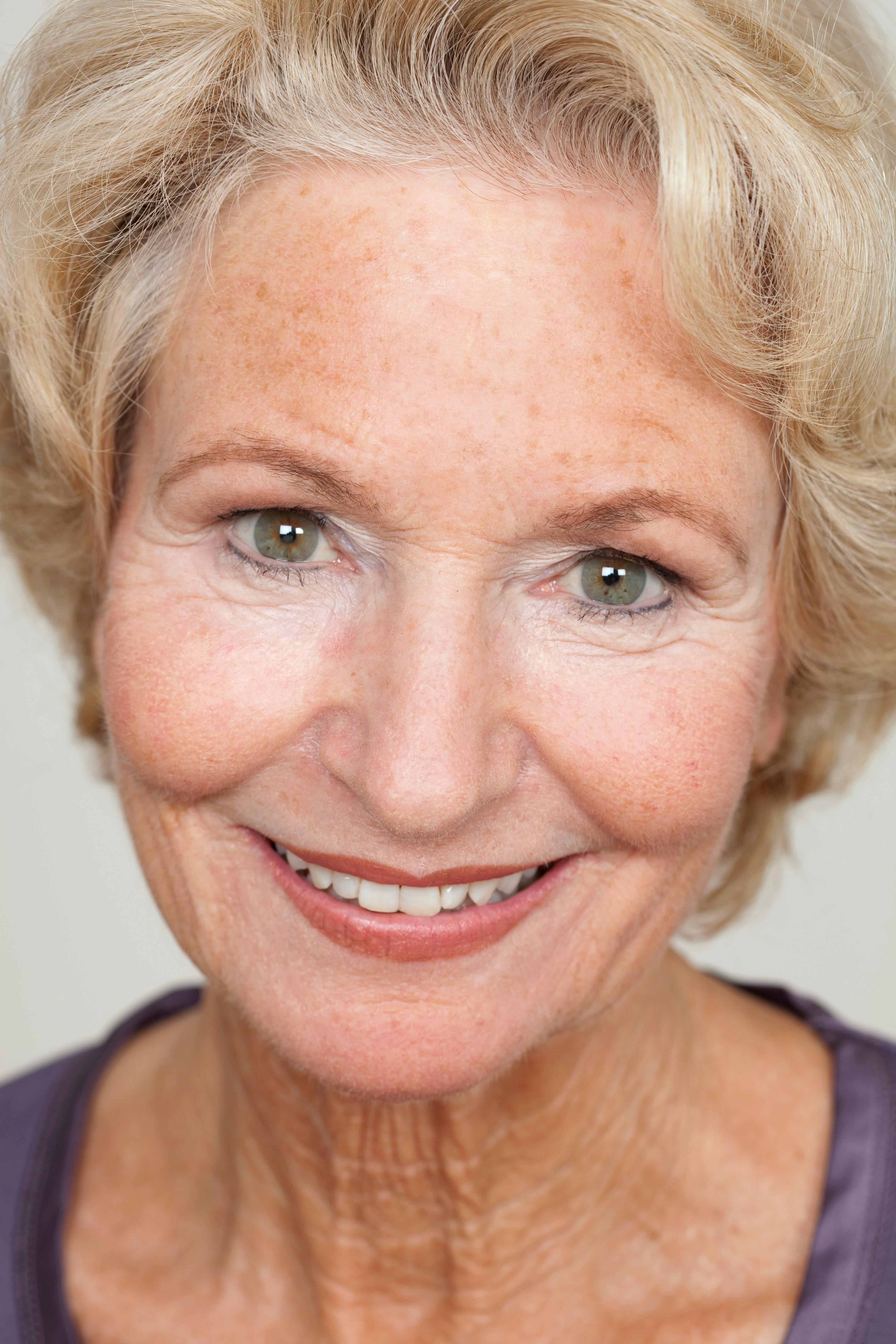 portrait of smiling elderly woman