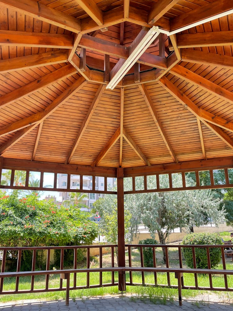 Gazebo With Wooden Ceiling