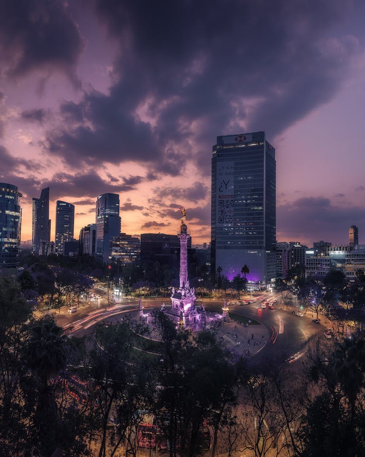 Angel De La Independencia Atardecer