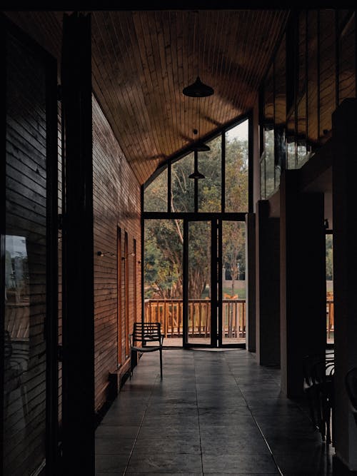 Free Wooden Walls and Ceilings of a House Stock Photo