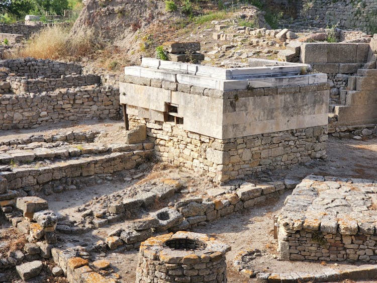 Ruins In The Ancient City Of Troy