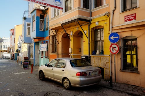 A Car Parked on the Side of a Street