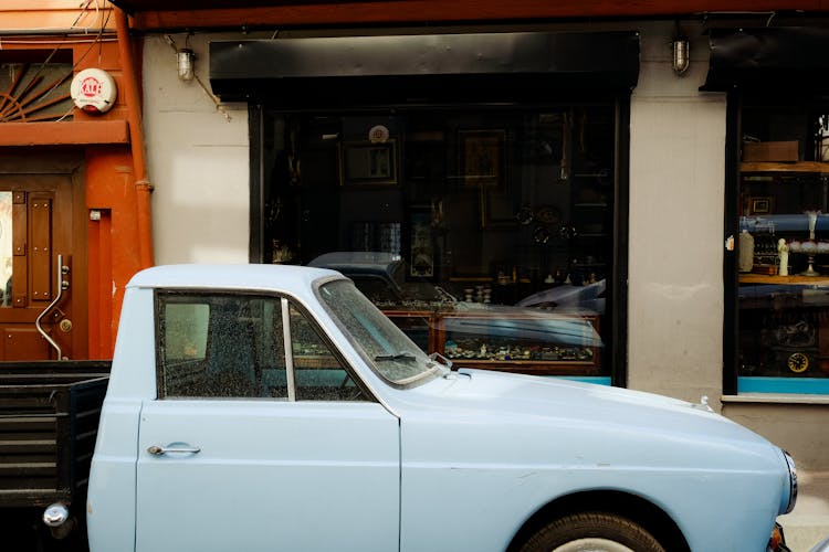 Car In Front Of Store