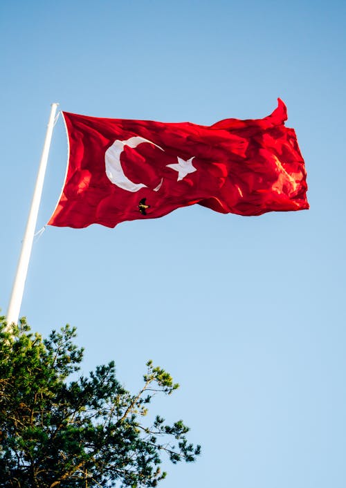 Waving Turkish Flag