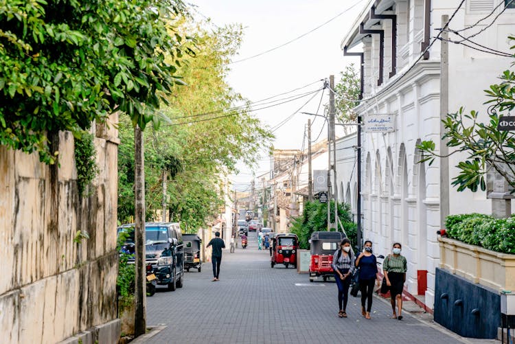 People Walking On City Street