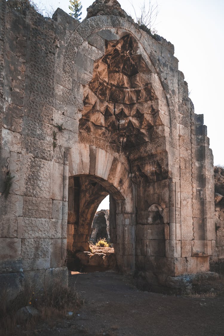 Ruins Of Evdir Han In Antalya, Turkey 