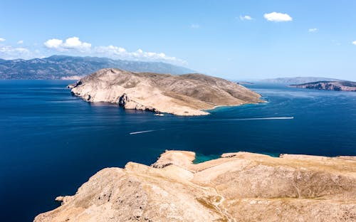 Aerial Shot of Sea and Islands