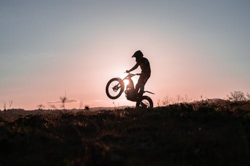 Man Riding a Dirt Bike