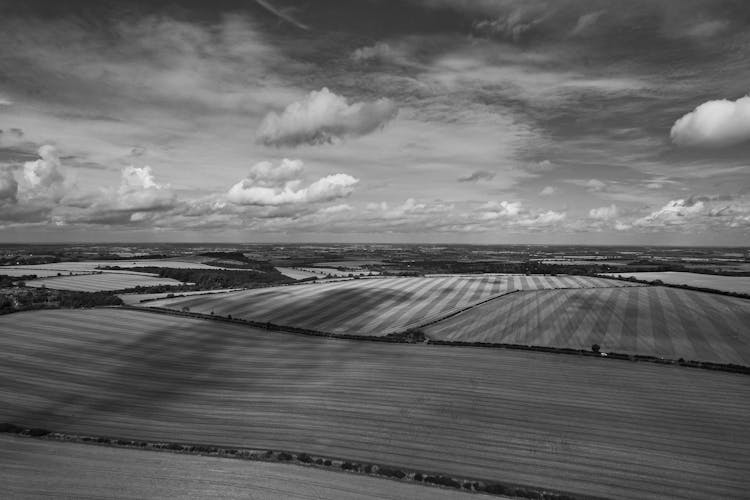 Clouds Above Agriculture Fields