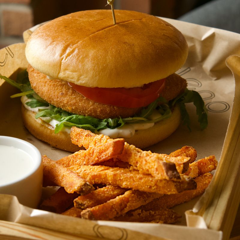 Chipotle Sweet Potato Quinoa Burgers