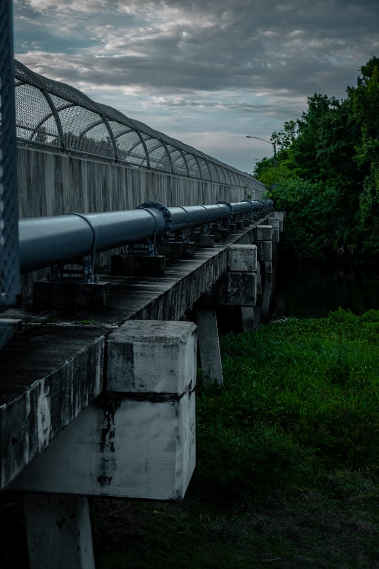 A Bridge With A Pipe