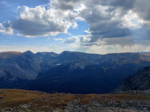 White Clouds over Mountains