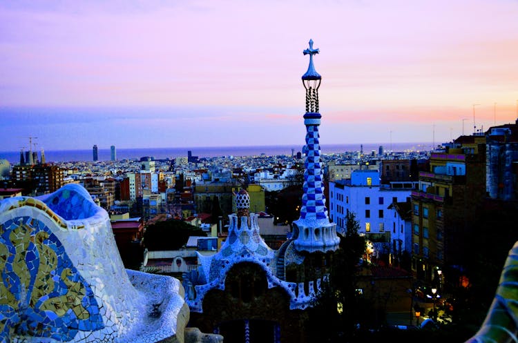 The Park Guell In Barcelona