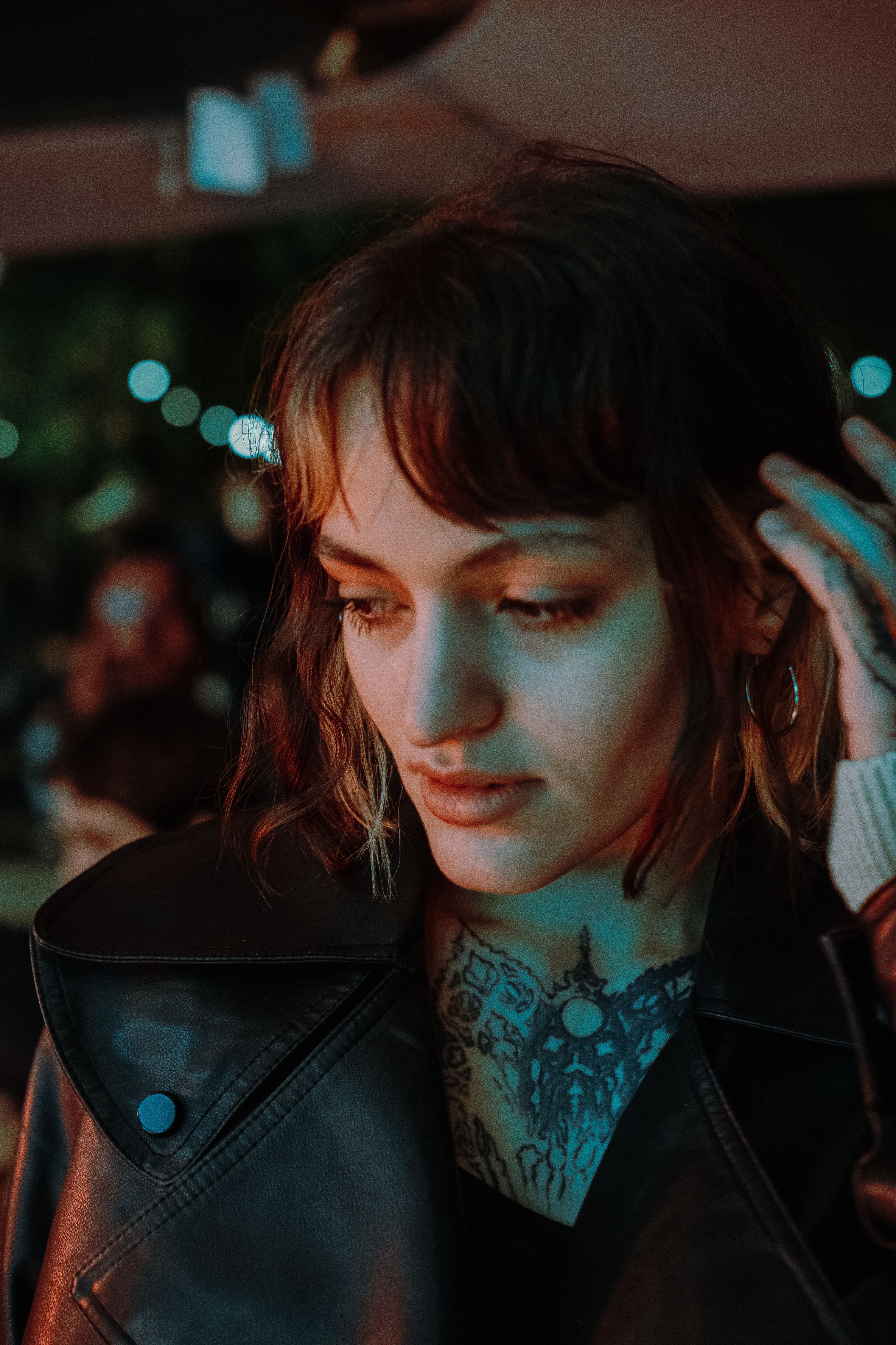 A Woman in Black Leather Jacket · Free Stock Photo
