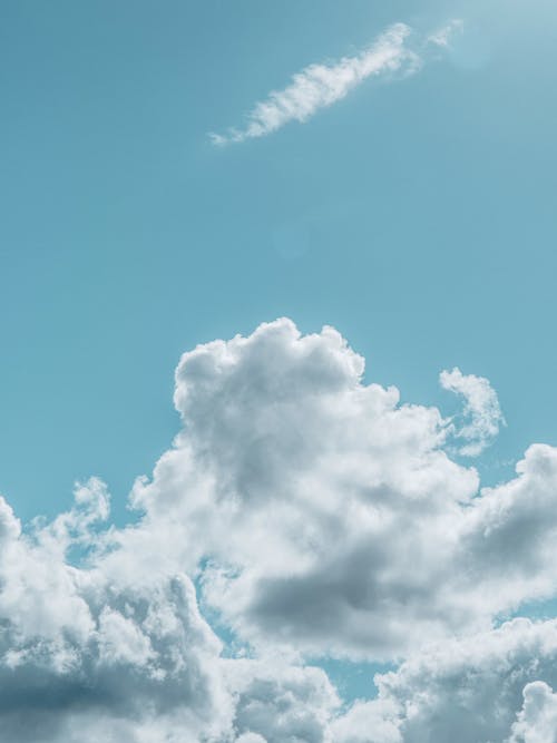 Blue Sky with White Clouds