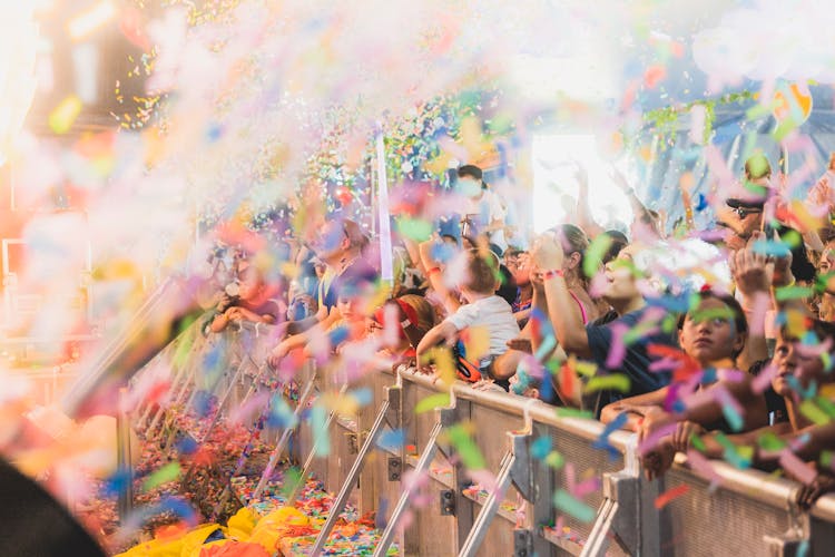 Confetti Over The Audience