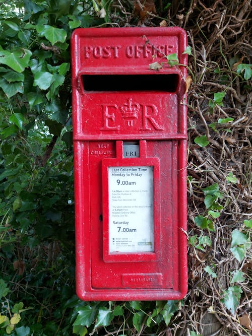 Free British Red Mail Box  Stock Photo
