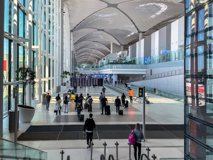 Lobby Of The Istanbul International Airport Turkey