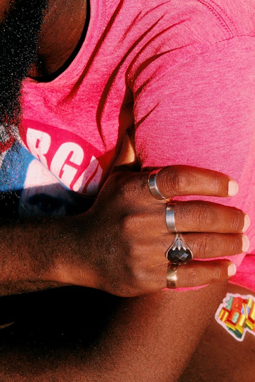 A Man Wearing Rings