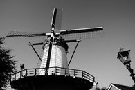 Windmill Grayscale Photo Graphy