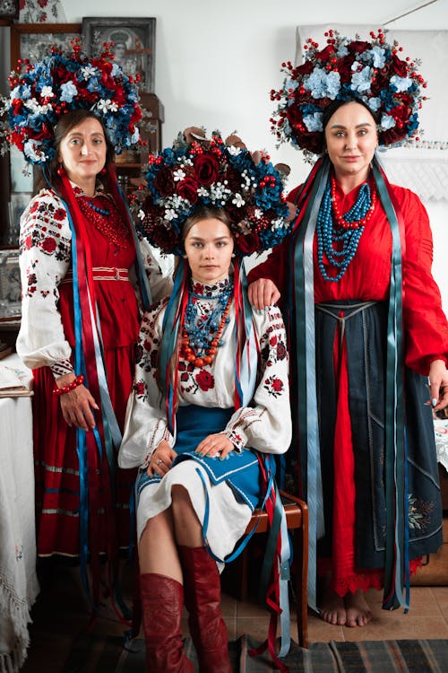 Women in Traditional Dresses
